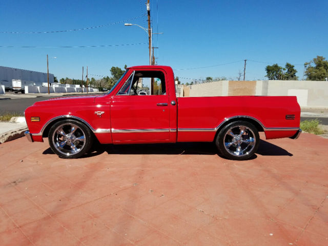 1968 Red Chevrolet C-10 Fleetside Pick Up