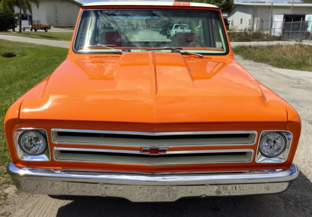 1968 Orange Chevrolet C-10 Standard Cab Pickup