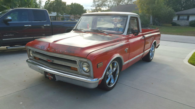 1968 Orange Chevrolet C-10