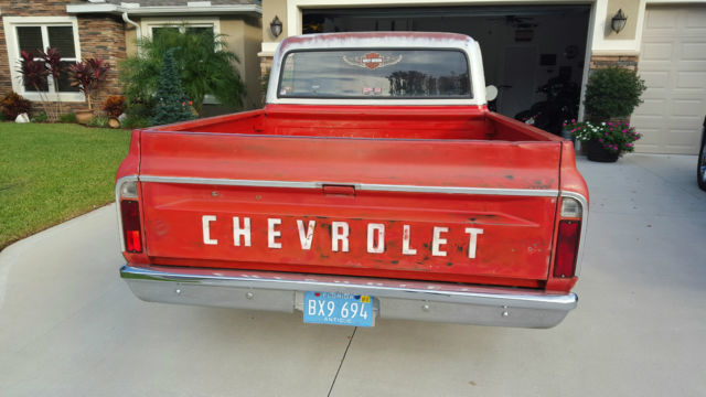 1968 Orange Chevrolet C-10