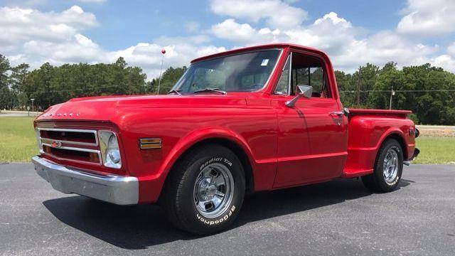 1968 Red Chevrolet C-10 Stepside Pick-up Truck