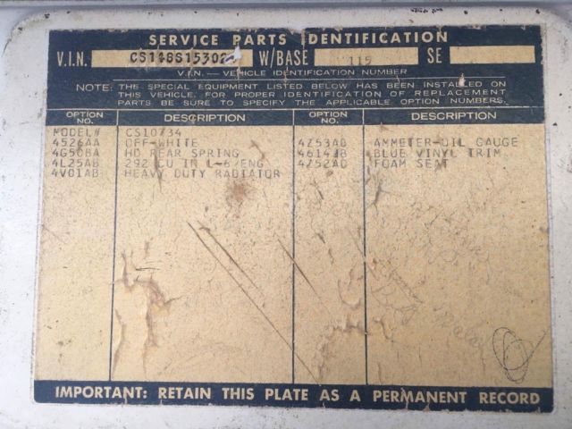 1968 White Chevrolet C-10 Standard Cab Pickup