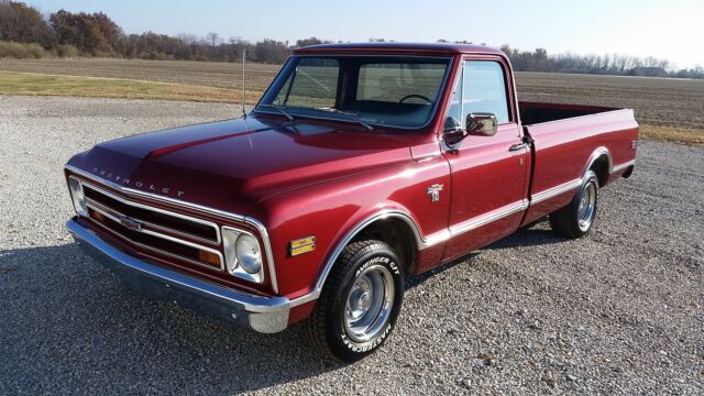 1968 Burgundy Chevrolet C-10