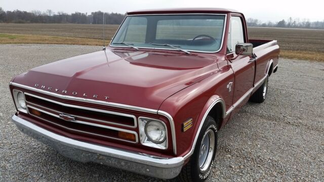1968 Burgundy Chevrolet C-10