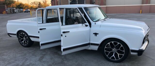 1968 White Chevrolet C-10 Extended Crew Cab Pickup