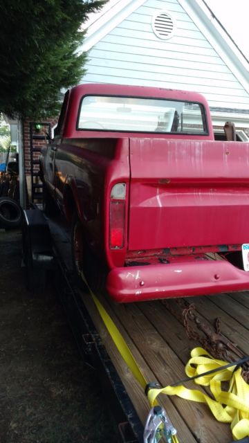 1968 Red Chevrolet C-10 Standard Cab Pickup