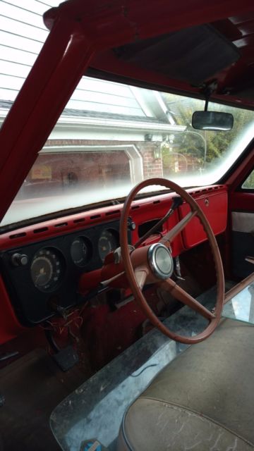 1968 Red Chevrolet C-10 Standard Cab Pickup