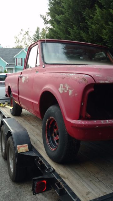 1968 Red Chevrolet C-10 Standard Cab Pickup