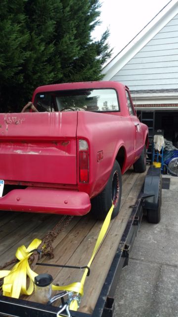 1968 Red Chevrolet C-10 Standard Cab Pickup