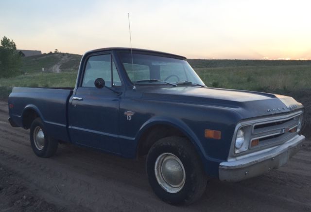 1968 Blue Chevrolet C-10 Standard Cab Pickup