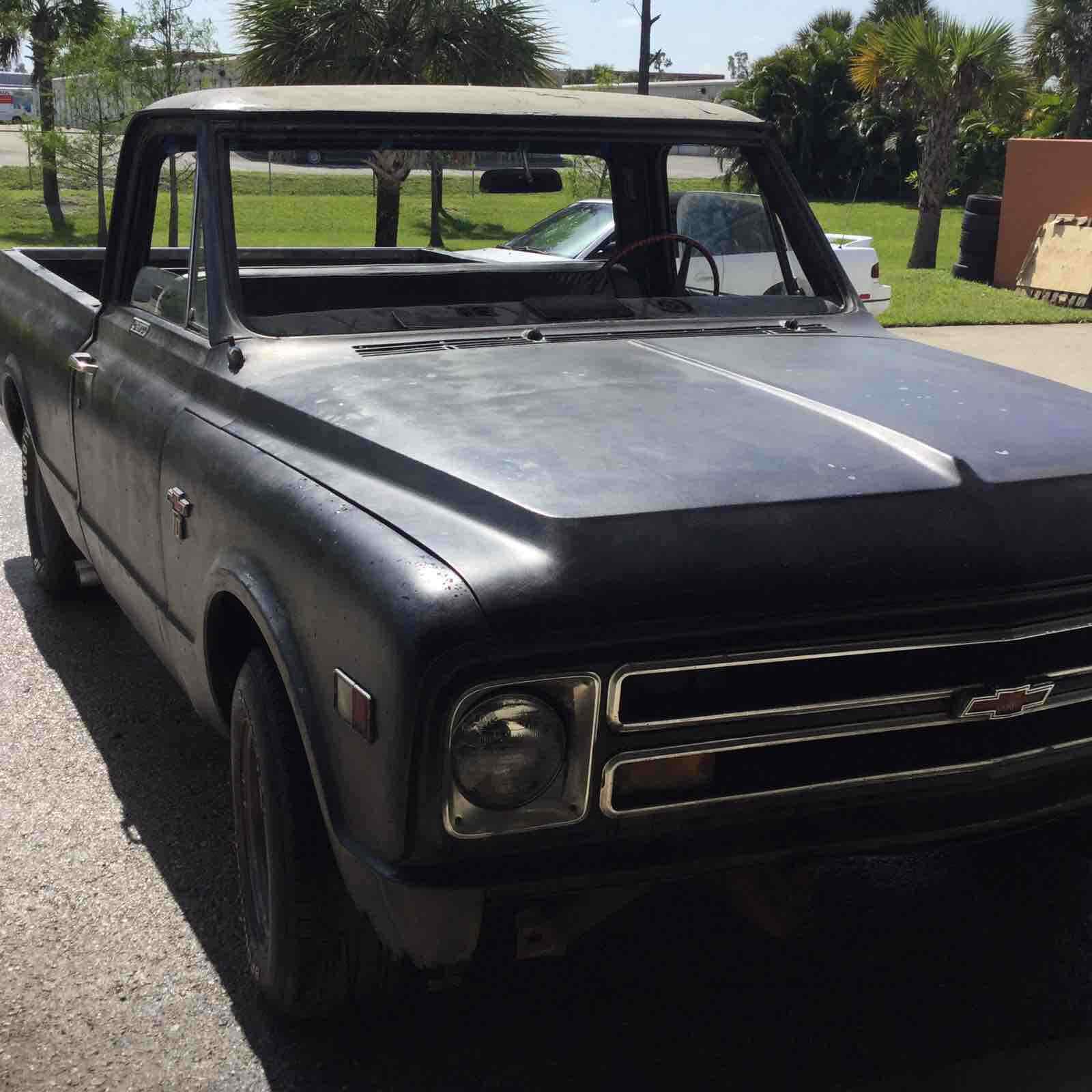 1968 Black Chevrolet C10/K10 Pickup