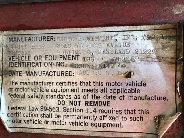 1968 Chevrolet C/K Pickup 3500