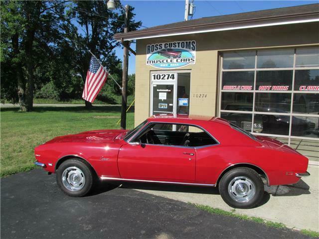 1968 Red Chevrolet Camaro 327 2 door coupe