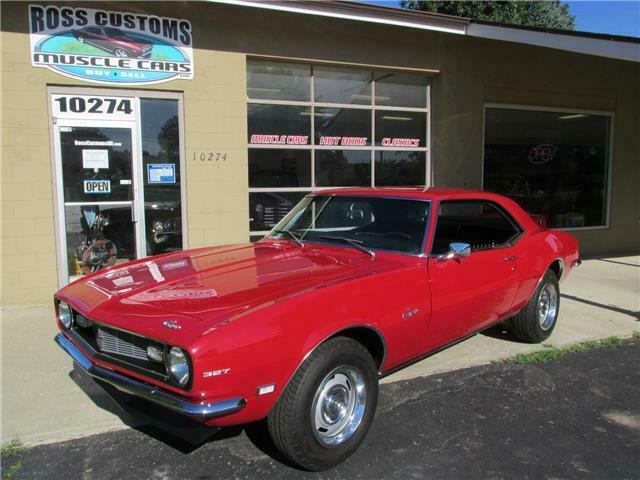 1968 Red Chevrolet Camaro 327 2 door coupe