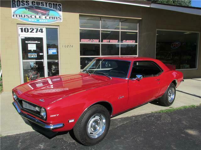 1968 Red Chevrolet Camaro 327 2 door coupe