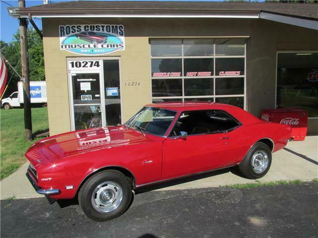 1968 Red Chevrolet Camaro 327 2 door coupe
