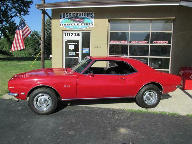 1968 Red Chevrolet Camaro 327 2 door coupe