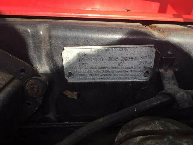 1968 Red Chevrolet Camaro Coupe