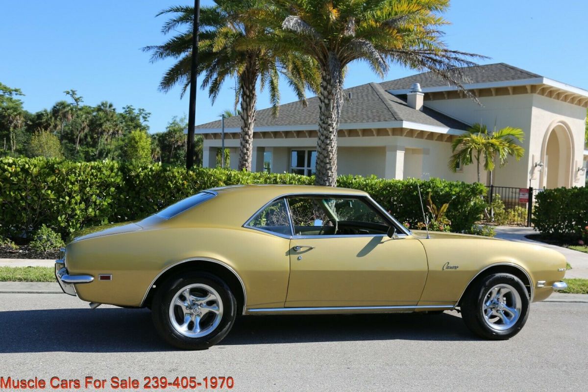 1968 Gold Chevrolet Camaro Coupe