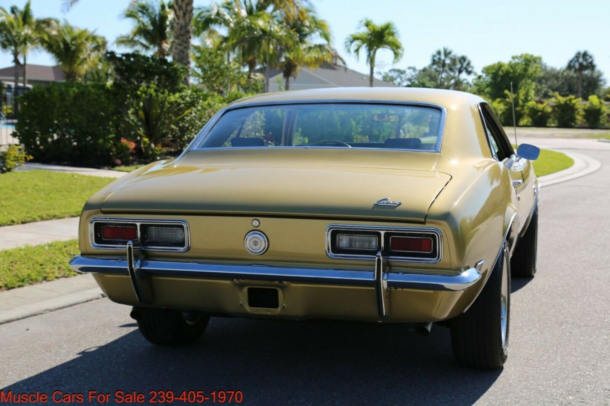 1968 Gold Chevrolet Camaro Coupe