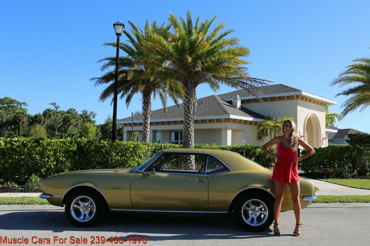 1968 Gold Chevrolet Camaro Coupe