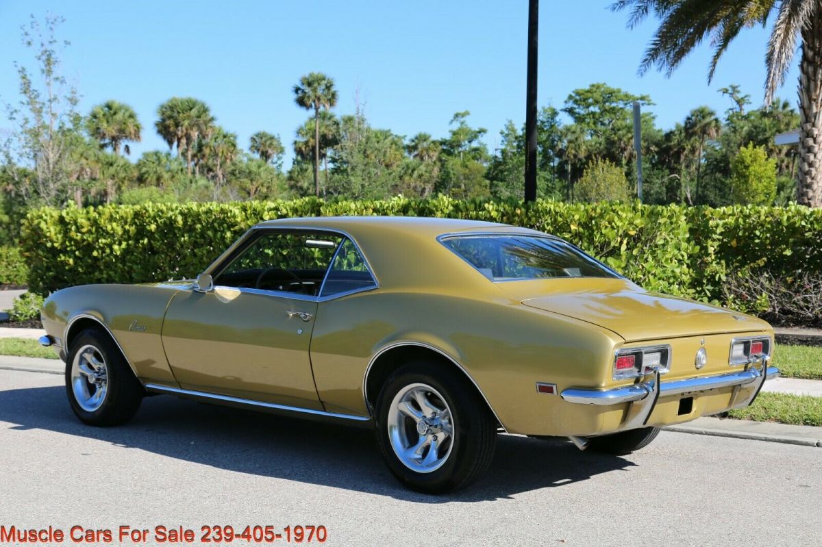 1968 Gold Chevrolet Camaro Coupe