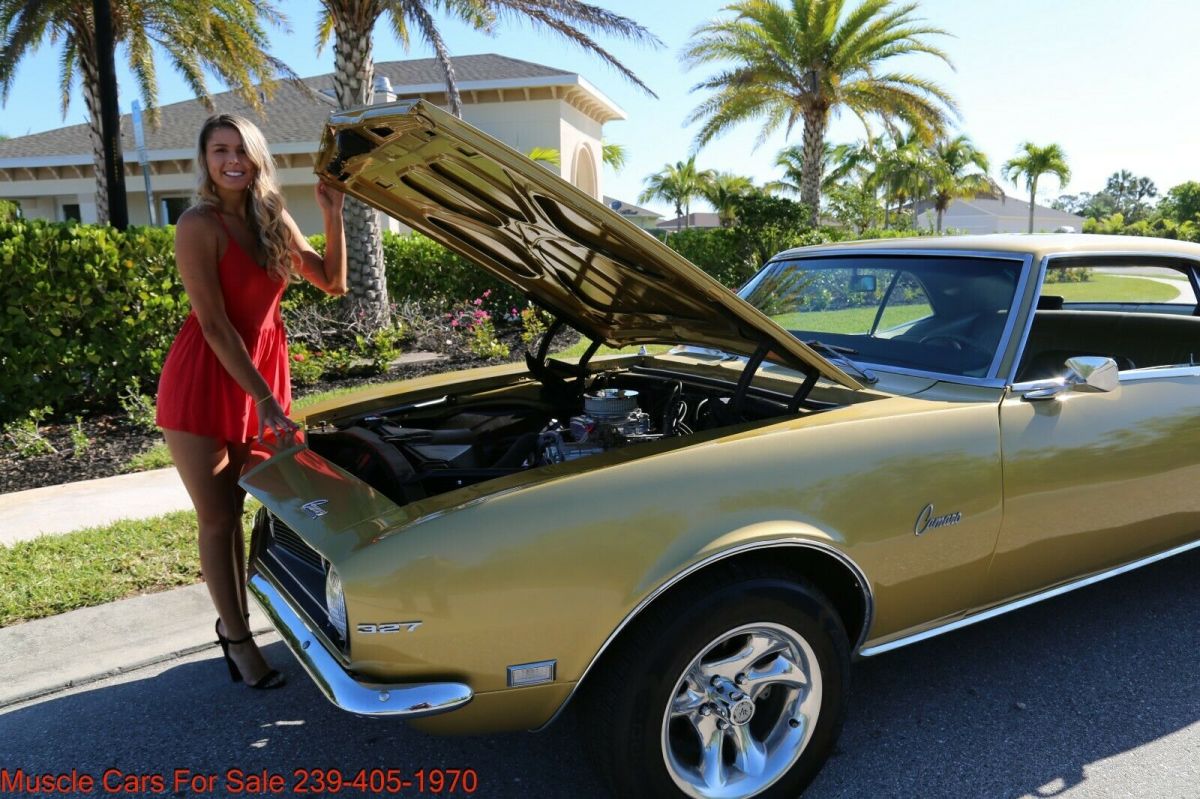 1968 Gold Chevrolet Camaro Coupe