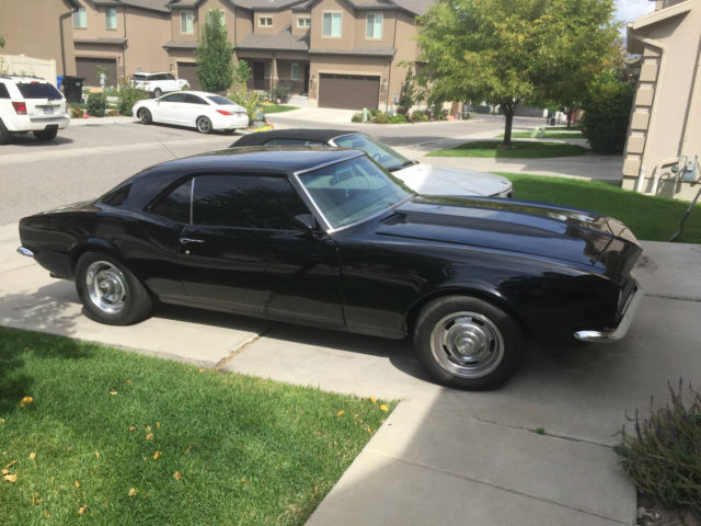1968 Black Chevrolet Camaro Convertible