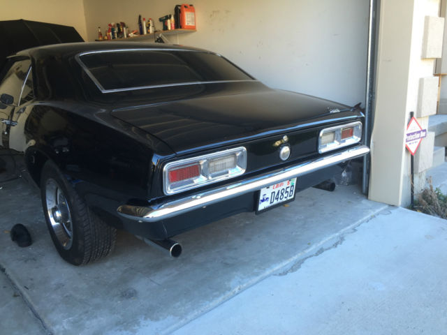 1968 Black Chevrolet Camaro Convertible