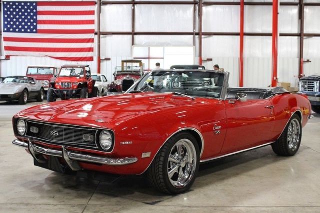 1968 Red Chevrolet Camaro Convertible