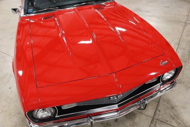 1968 Red Chevrolet Camaro Convertible