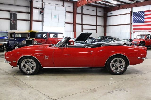1968 Red Chevrolet Camaro Convertible