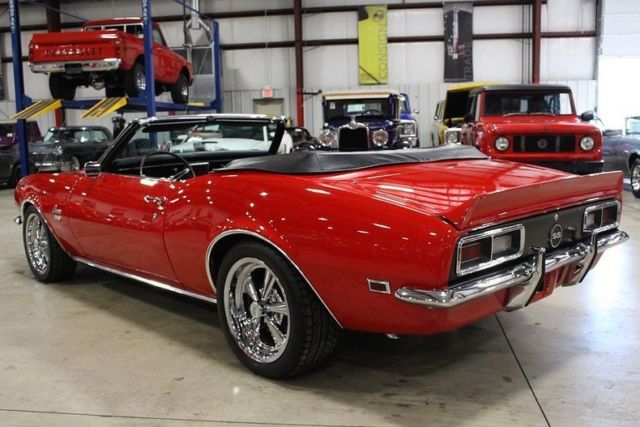 1968 Red Chevrolet Camaro Convertible