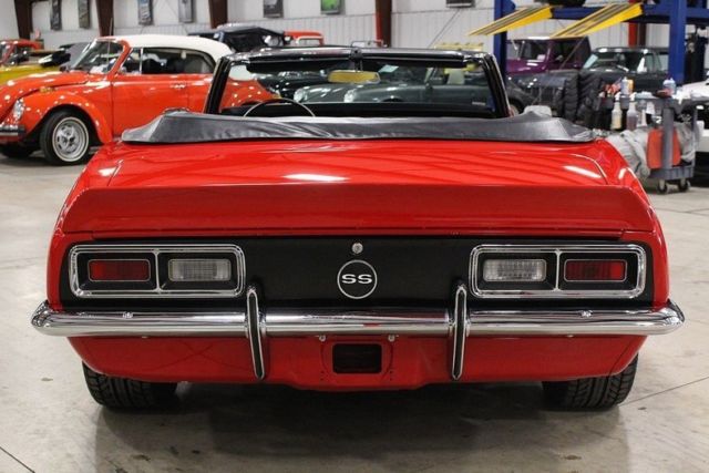 1968 Red Chevrolet Camaro Convertible