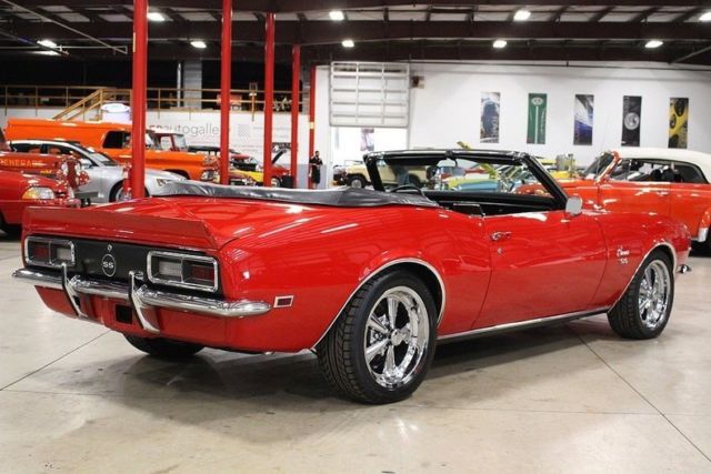 1968 Red Chevrolet Camaro Convertible