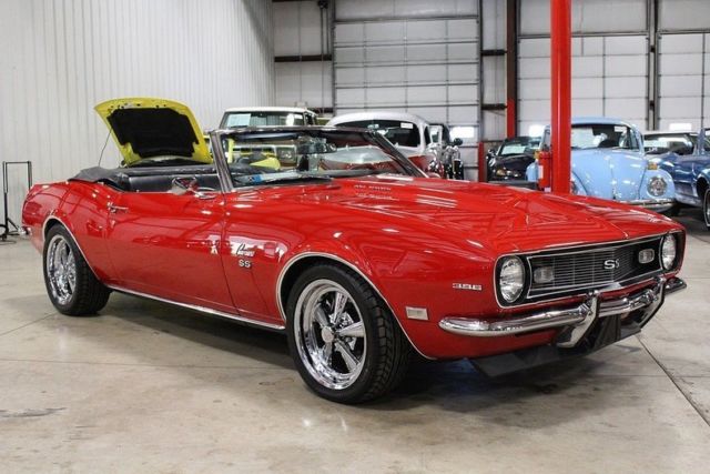 1968 Red Chevrolet Camaro Convertible