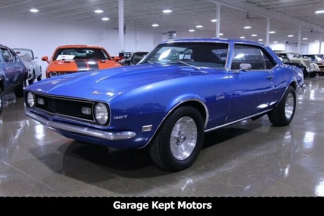 1968 Blue Chevrolet Camaro --