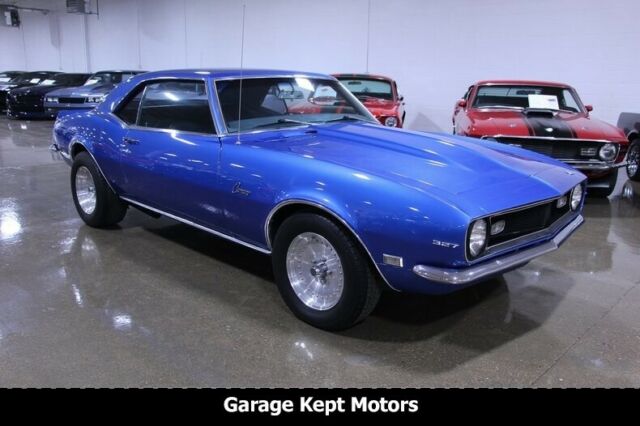 1968 Blue Chevrolet Camaro --