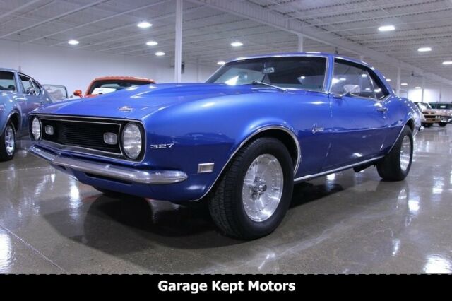 1968 Blue Chevrolet Camaro --
