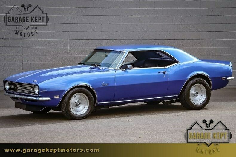 1968 Blue Chevrolet Camaro --