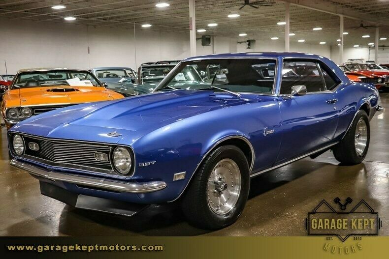 1968 Blue Chevrolet Camaro --