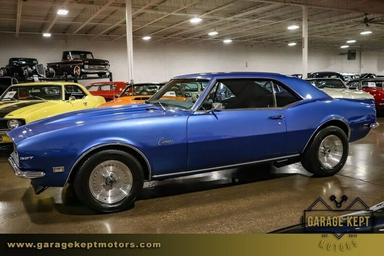 1968 Blue Chevrolet Camaro --