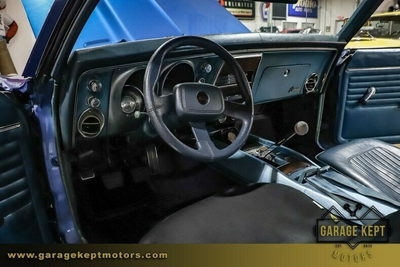 1968 Blue Chevrolet Camaro --