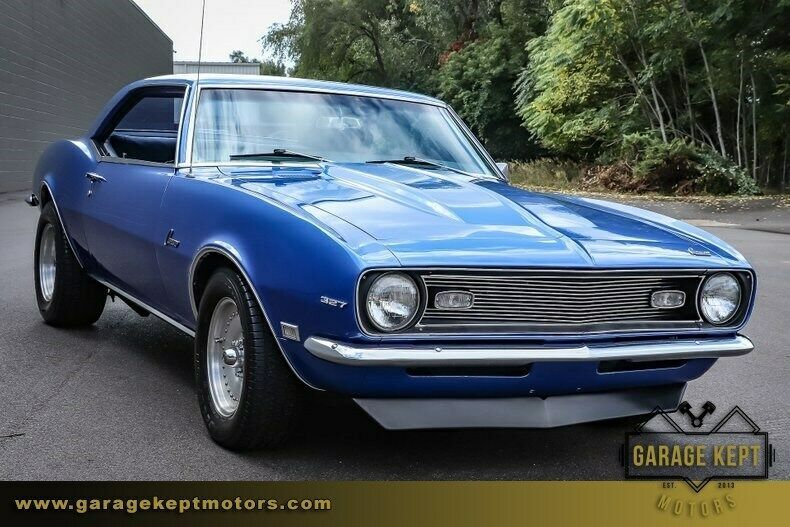 1968 Blue Chevrolet Camaro --