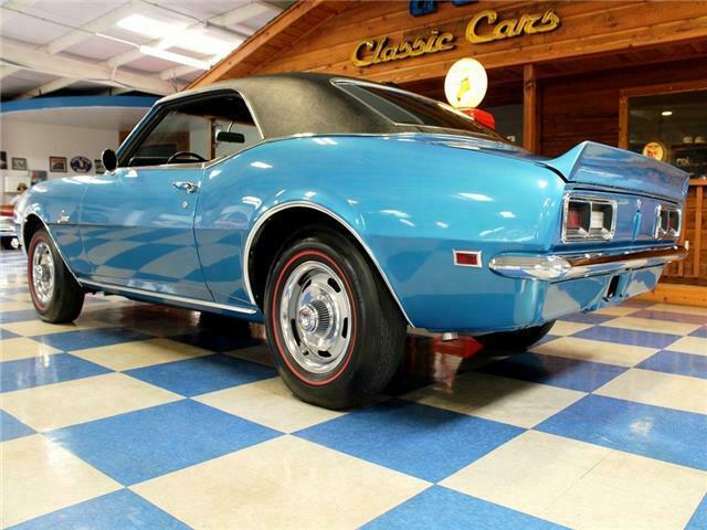 1968 Blue Chevrolet Camaro --