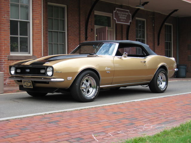 1968 Black Chevrolet Camaro Convertible