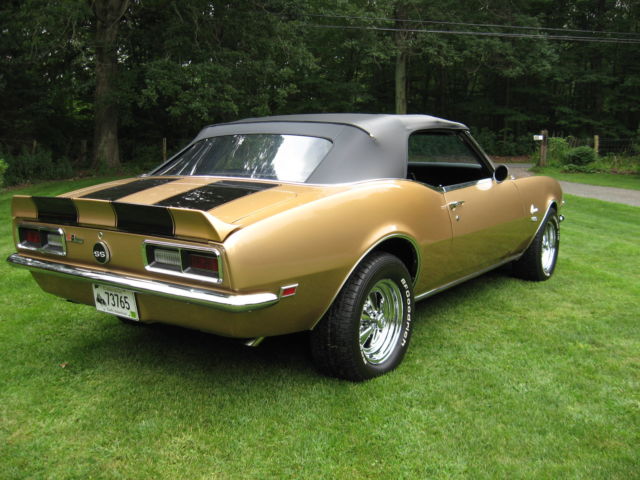 1968 Black Chevrolet Camaro Convertible