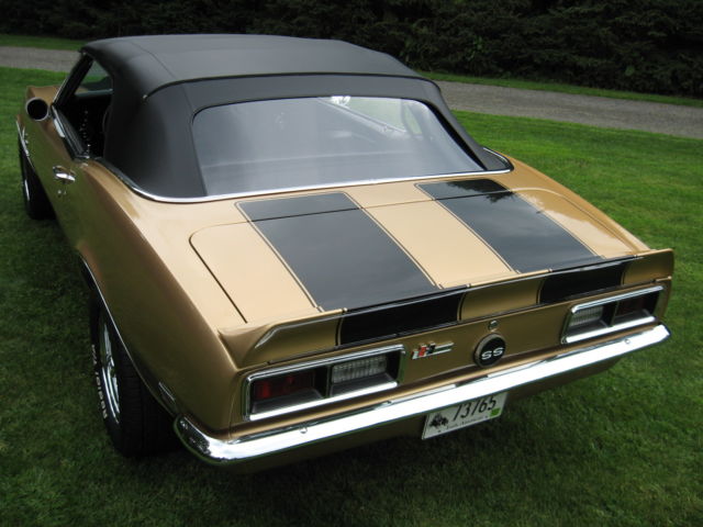 1968 Black Chevrolet Camaro Convertible