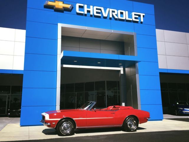 1968 Red Chevrolet Camaro Convertible