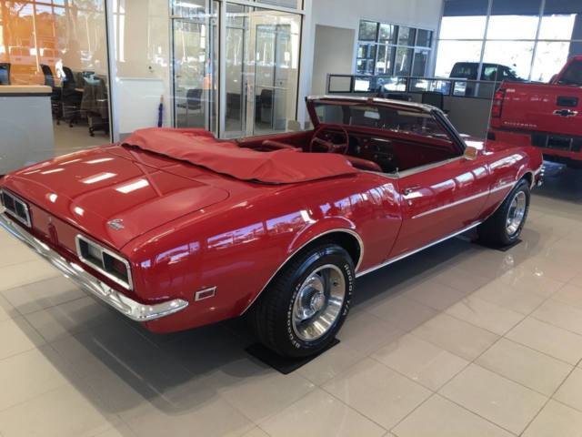 1968 Red Chevrolet Camaro Convertible